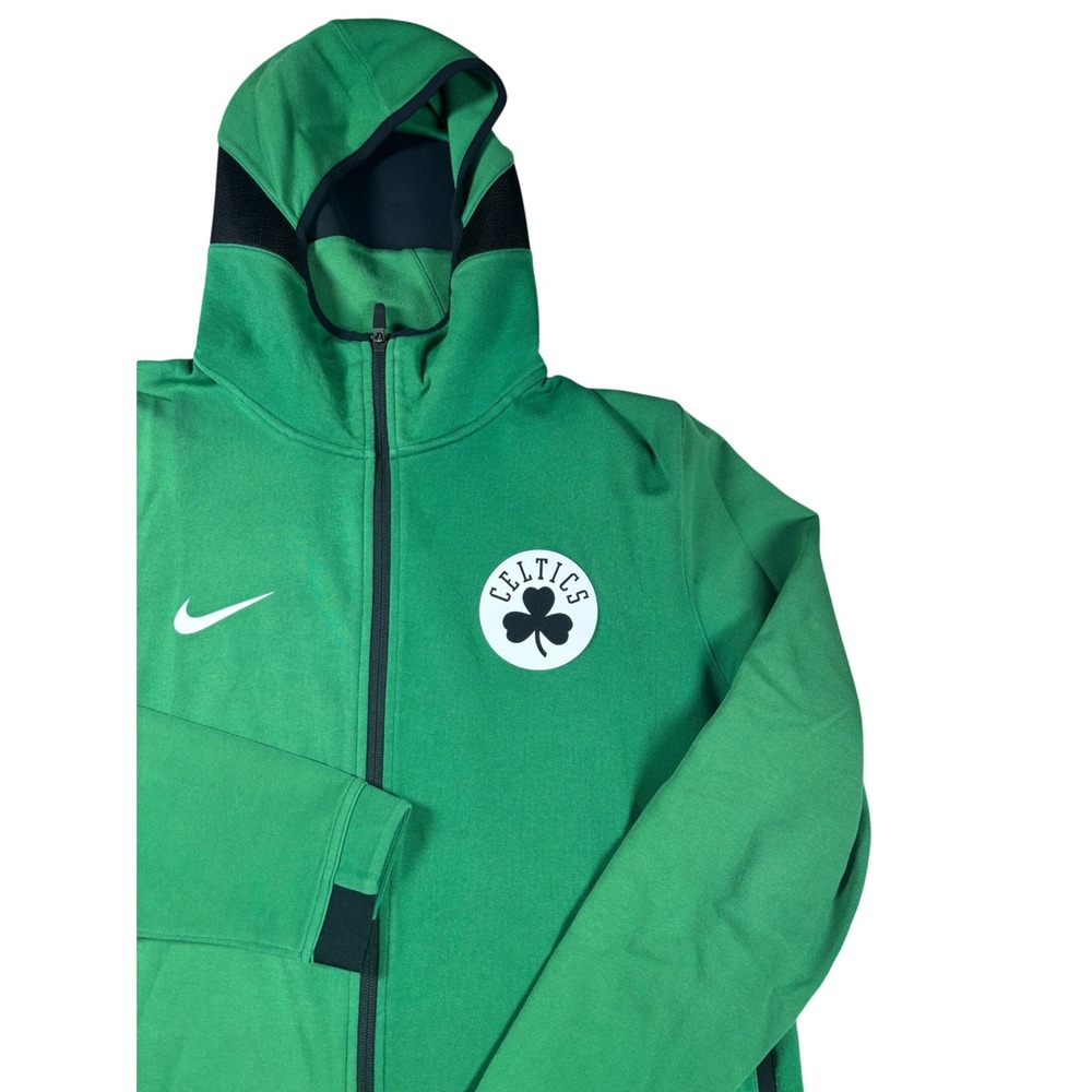 Nike Boston Celtics NBA Showtime Full Zip Hoodie Green Mens XL Dri-FIT Jacket